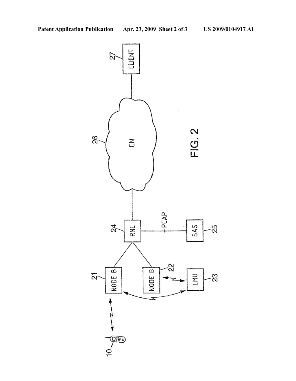 Position-finding method in a radiocommunication system, position finding system and device for carrying out said method - diagram, schematic, and image 03