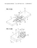 Connecting device, and small electronic apparatus and folding portable terminal apparatus having the same diagram and image