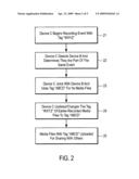 Wirelessly-enabled identification of digital media generated at an event diagram and image