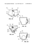 Underwear having internal pocket and pouch diagram and image