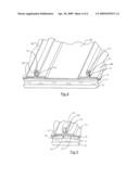 ROOF MEMBRANE AND ROOF SYSTEM USING THE MEMBRANE TO SIMULATE A STANDING SEAM METAL ROOF diagram and image