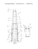 Portable orchard ladder support. diagram and image