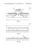 TENSILE STRAIN SOURCE USING SILICON/GERMANIUM IN GLOBALLY STRAINED SILICON diagram and image