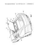 Retractable Glass Roof and Liftgate Open Air Vehicle System diagram and image