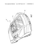 Retractable Glass Roof and Liftgate Open Air Vehicle System diagram and image