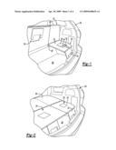 SEAT BACK MOUNTED LOAD FLOOR SYSTEM AND METHOD OF MAKING THE SAME diagram and image