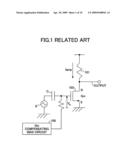 TRANSCONDUCTANCE COMPENSATING BIAS CIRCUIT AND AMPLIFIER diagram and image