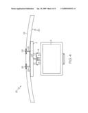 APPARATUS, SYSTEM AND METHOD FOR MOUNTING A DISPLAY SCREEN IN A VEHICULAR COMPARTMENT diagram and image