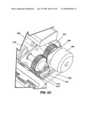 Portable electronic faxing, scanning, copying, and printing device diagram and image