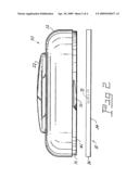 CHAMBERED WATERPROOF LAMP ASSEMBLY HAVING A TRANSPARENT COVER SWITCH ACTIVATOR diagram and image