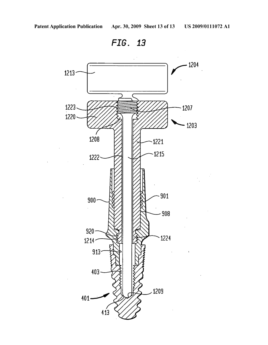 Dental implant and abutment mating system - diagram, schematic, and image 14