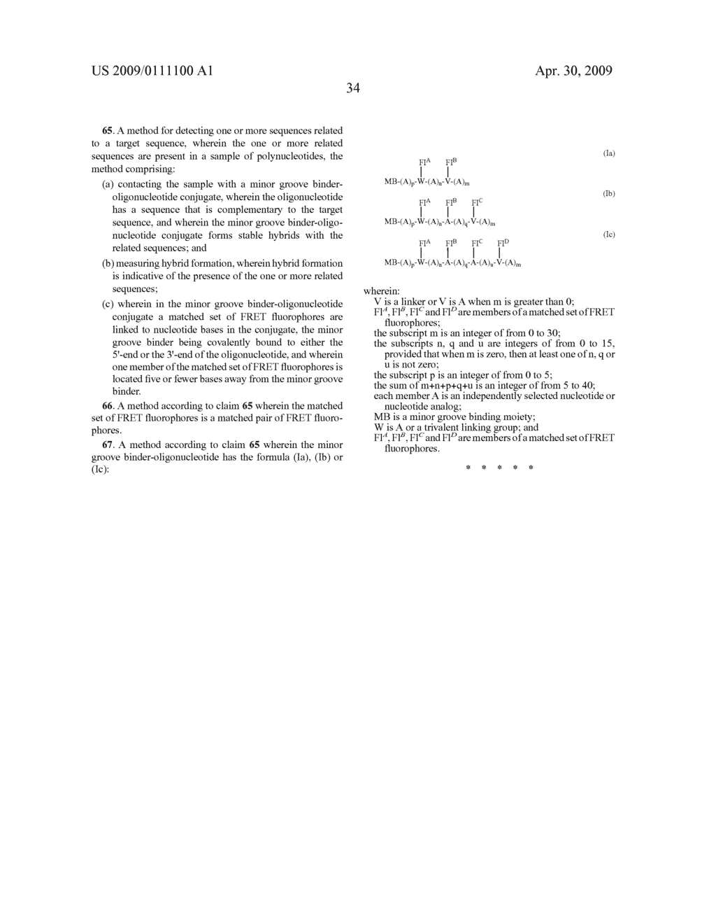 MINOR GROOVE BINDER - ENERGY TRANSFER OLIGONUCLEOTIDES AND METHODS FOR THEIR USE - diagram, schematic, and image 44