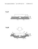 SEMICONDUCTOR CHIP MOUNTING METHOD, SEMICONDUCTOR MOUNTING WIRING BOARD PRODUCING METHOD AND SEMICONDUCTOR MOUNTING WIRING BOARD diagram and image