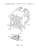 Electrical connector with integrated circuit bonded thereon diagram and image