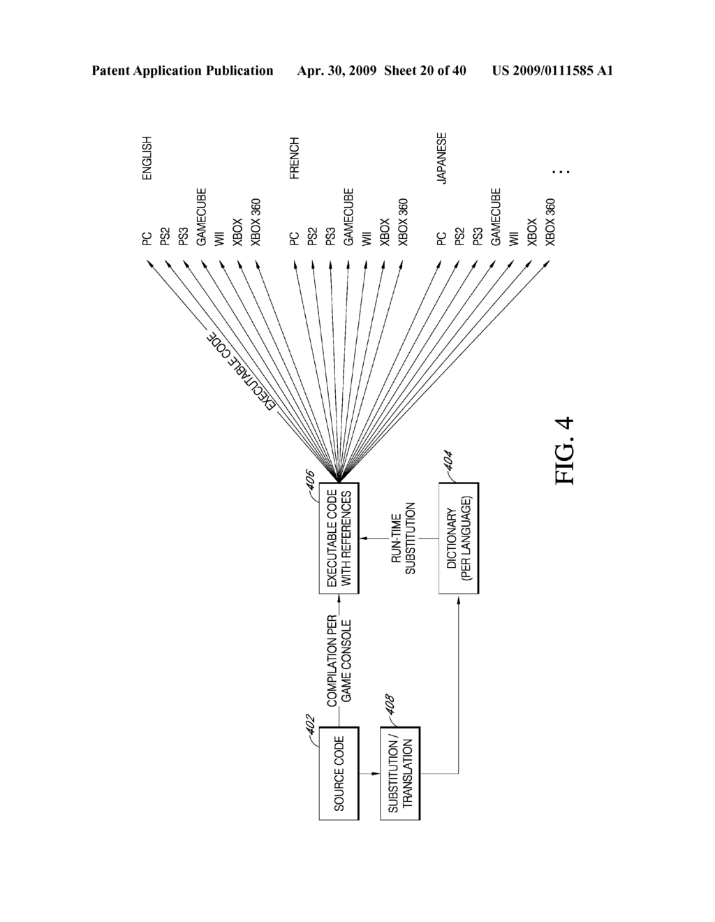 SYSTEM AND METHOD OF LOCALIZING ASSETS USING TEXT SUBSTITUTIONS - diagram, schematic, and image 21