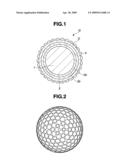 MULTI-PIECE SOLID GOLF BALL diagram and image