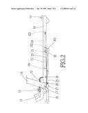 Integrated folding mechanism of a treadmill diagram and image