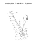 Integrated folding mechanism of a treadmill diagram and image