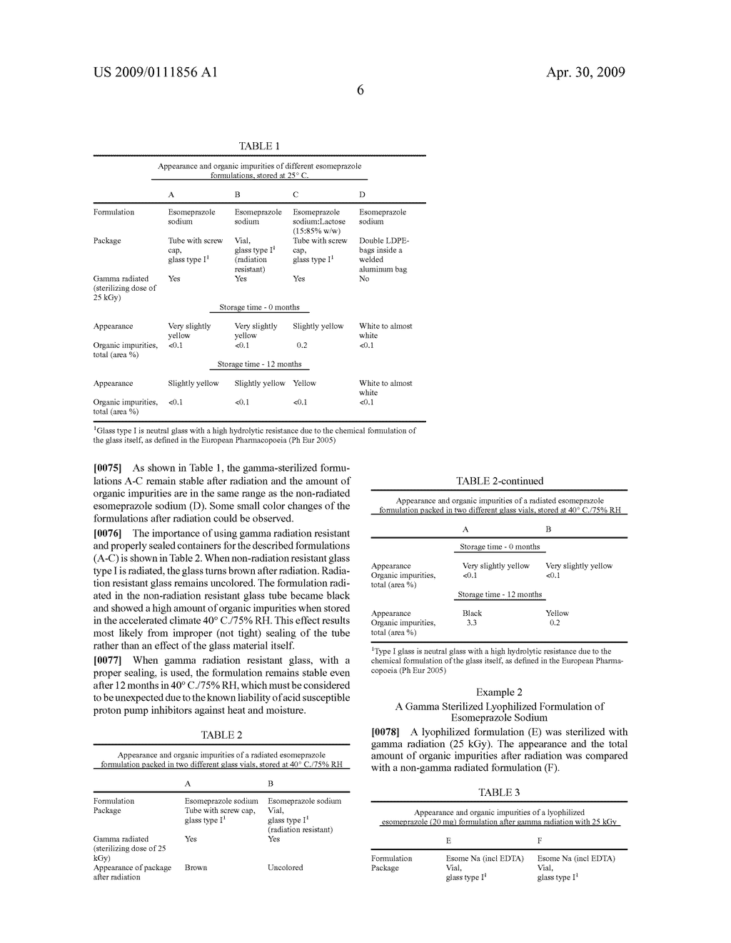 Parenteral Formulation Comprising Proton Pump Inhibitor Sterilized in its Final Container by Ionizing Radiation - diagram, schematic, and image 07