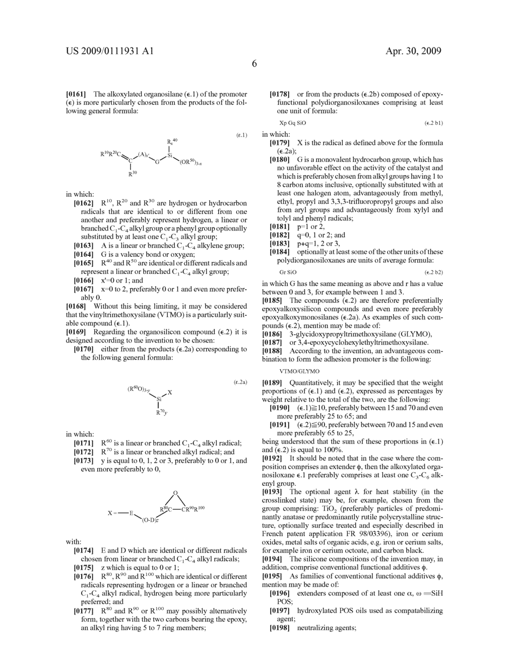 Adhesive Silicon Elastomer Single-Component Composition Crosslinkable by Polyaddition - diagram, schematic, and image 07