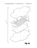 ABSORBENT ARTICLE INCLUDING AN ABSORBENT LAYER HAVING A PLURALITY OF SPACED BEAM ELEMENTS diagram and image