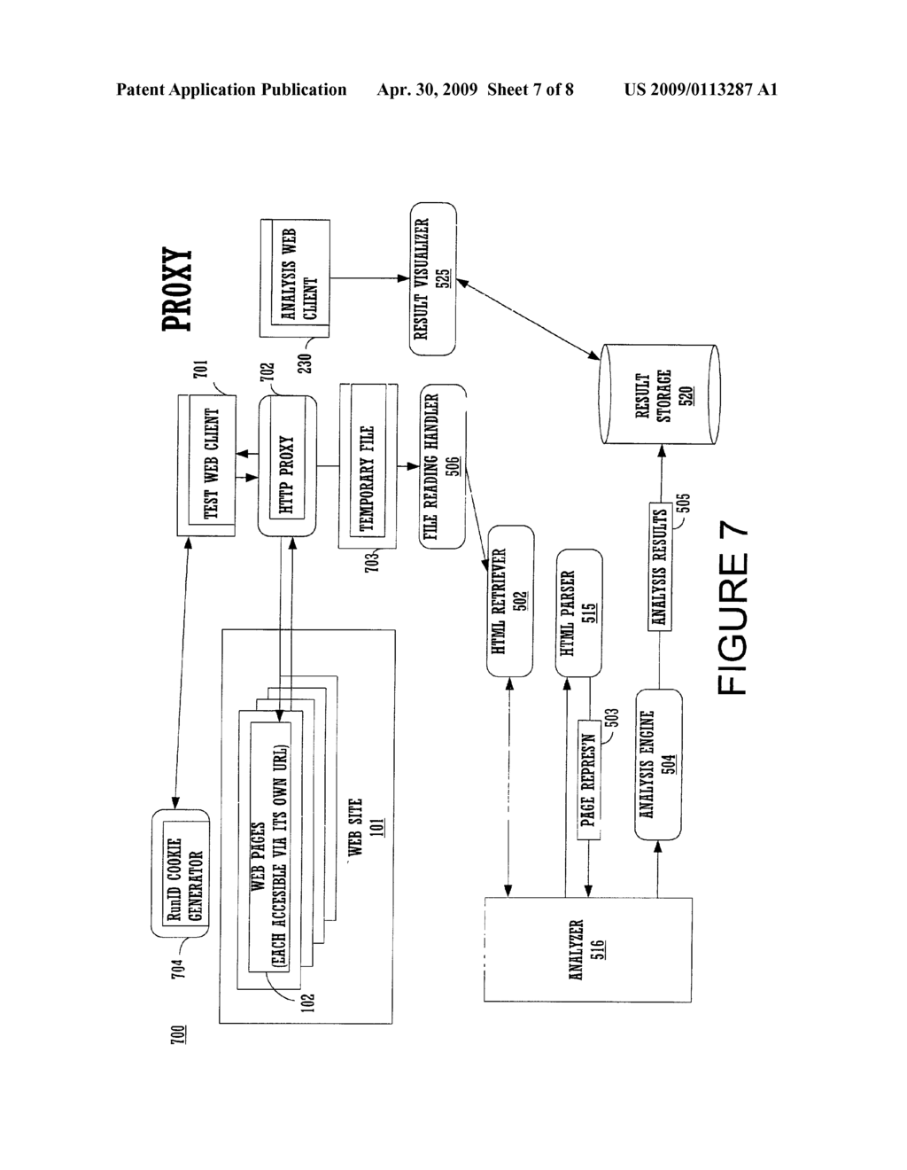 Method and system for automated web page accessibility coding standards analysis - diagram, schematic, and image 08