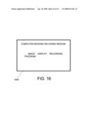 Electric appliance, image display controlling method, and computer-controlled readable recording medium storing image display controlling program diagram and image