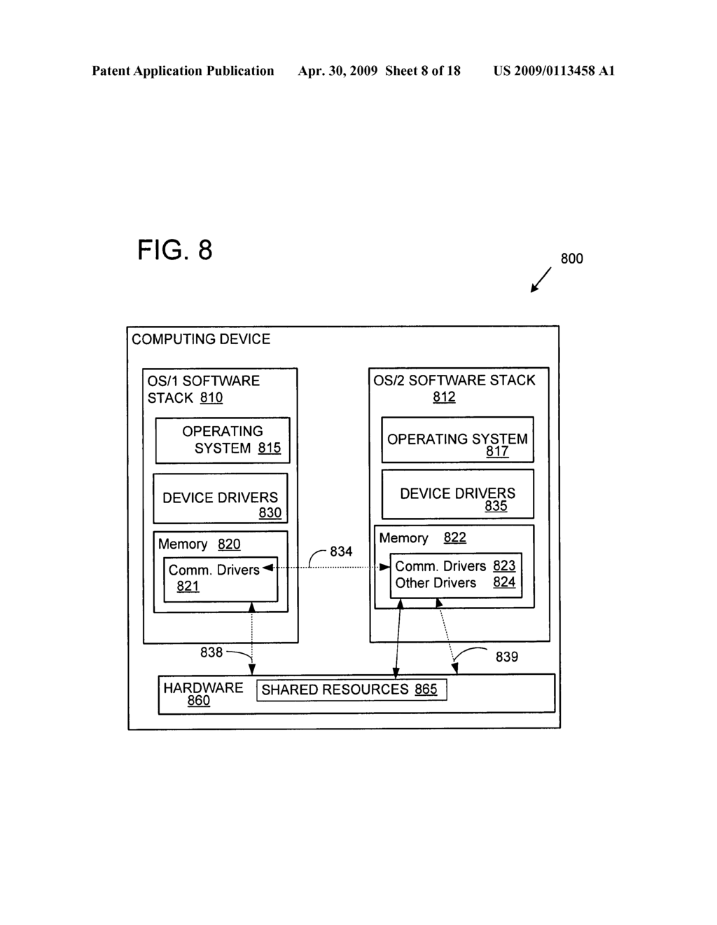 Controlling hardware across two or more simultaneously running operating systems - diagram, schematic, and image 09