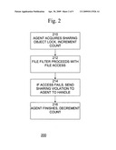 Method and system for ensuring a sharing violation free environment for a trusted software agent diagram and image