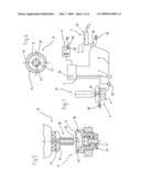 Coupling Device for a Water Vapor Cutting Device diagram and image