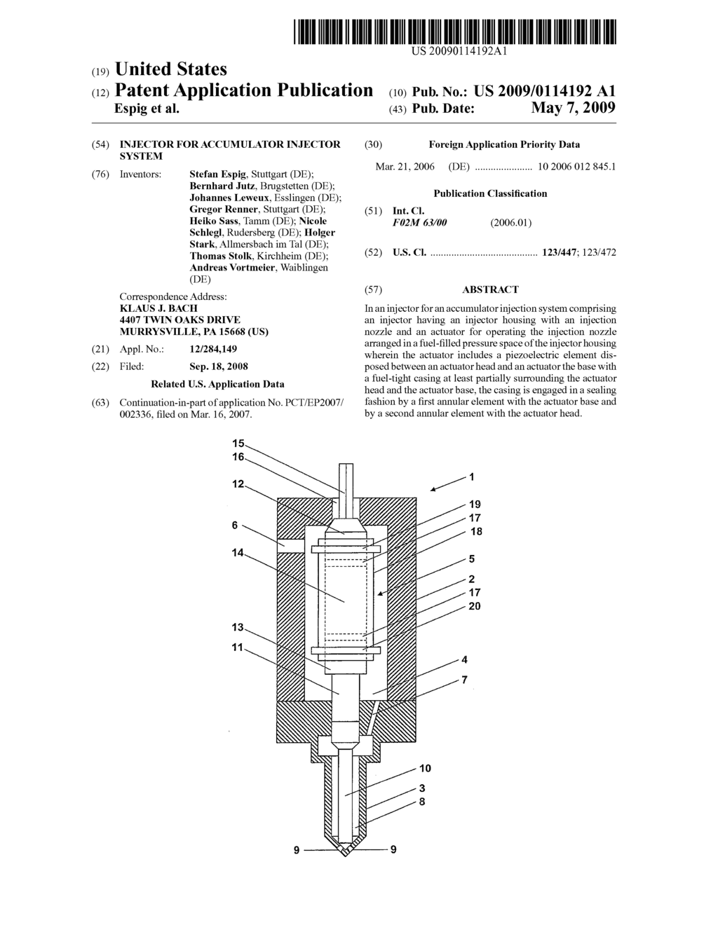 Injector for accumulator injector system - diagram, schematic, and image 01