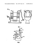 Ostomy bag cleaning device diagram and image