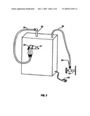 Ostomy bag cleaning device diagram and image