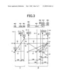 Control apparatus for vehicular power transmitting system diagram and image