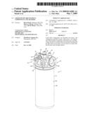 Liquid filter arrangement; components; and, methods diagram and image