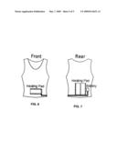 Remote control operated heater for water sports garments diagram and image