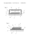 Organic electrical or electric component with increased lifetime diagram and image