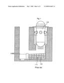 Passive cooling and arresting device for molten core material diagram and image