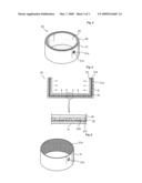 Passive cooling and arresting device for molten core material diagram and image