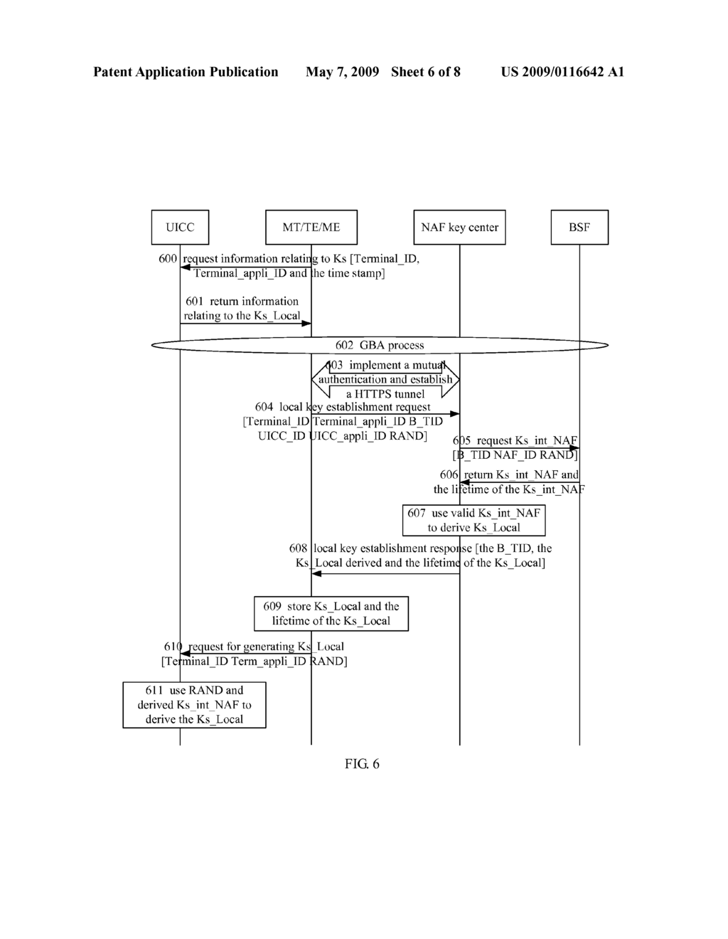 METHOD AND DEVICE FOR GENERATING LOCAL INTERFACE KEY - diagram, schematic, and image 07