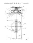 Method and Device for Orienting a Material Roll Prior to Axial Alignment In a Roll Changer diagram and image