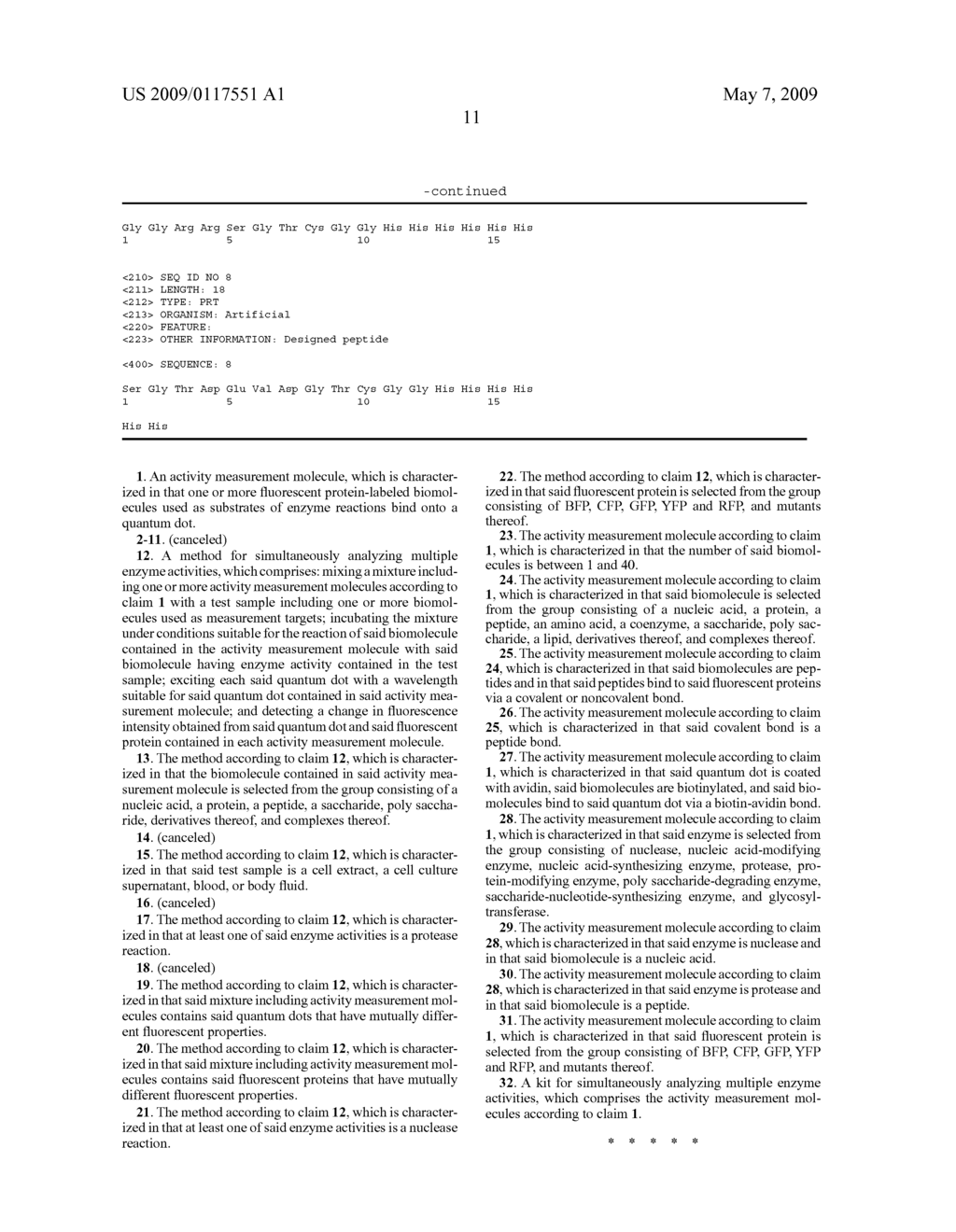 METHOD FOR SIMULTANEOUS ANALYSIS OF MULTIPLE BIOLOGICAL REACTIONS OR CHANGES IN IN VIVO CONDITIONS - diagram, schematic, and image 19