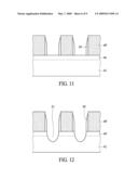 METHOD FOR PREPARING A RECESSED TRANSISTOR STRUCTURE diagram and image