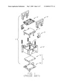 Electrical connector with a sliding plate moveing in along a vertical direction of the connector thereof diagram and image