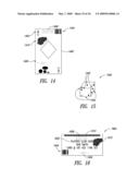 GAME RELATED SYSTEMS, METHODS, AND ARTICLES THAT COMBINE VIRTUAL AND PHYSICAL ELEMENTS diagram and image