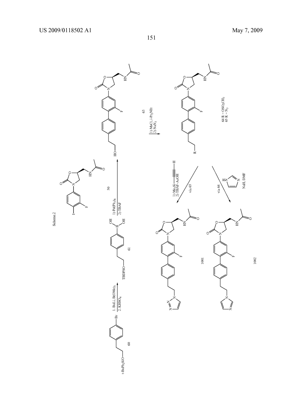 BIARYL HETEROCYCLIC COMPOUNDS AND METHODS OF MAKING AND USING THE SAME - diagram, schematic, and image 152