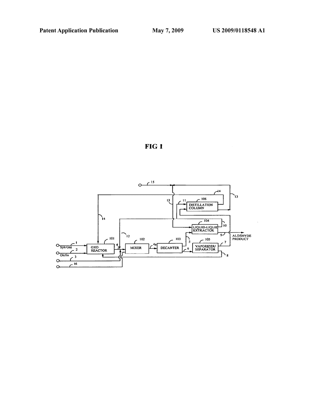 HYDROFORMYLATION PROCESS AND PRODUCT SEPARATION WITH IMPROVED RECOVERY OF RHODIUM - diagram, schematic, and image 02