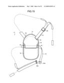 Portable medical apparatus storage holder and capsule endoscope medical care system diagram and image