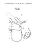 Portable medical apparatus storage holder and capsule endoscope medical care system diagram and image