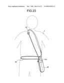 Portable medical apparatus storage holder and capsule endoscope medical care system diagram and image